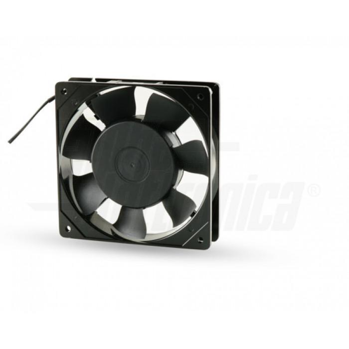ventola assiale ac 120x120x25 nera con cavo per montaggio a pannello