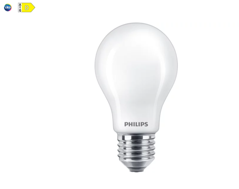 lampadina led philips corepro e27 10.5w bianco freddo risparmio energetico luce uniforme lunga durata