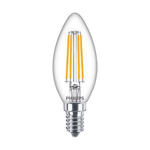 Lampadina led candela e14 6.5w 806lm vetro trasparente  philedcan60g2