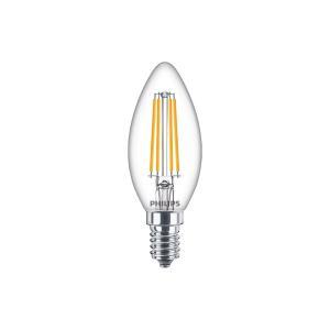 Lampadina led candela e14 6.5w 4000k vetro trasparente philedcan6084g2