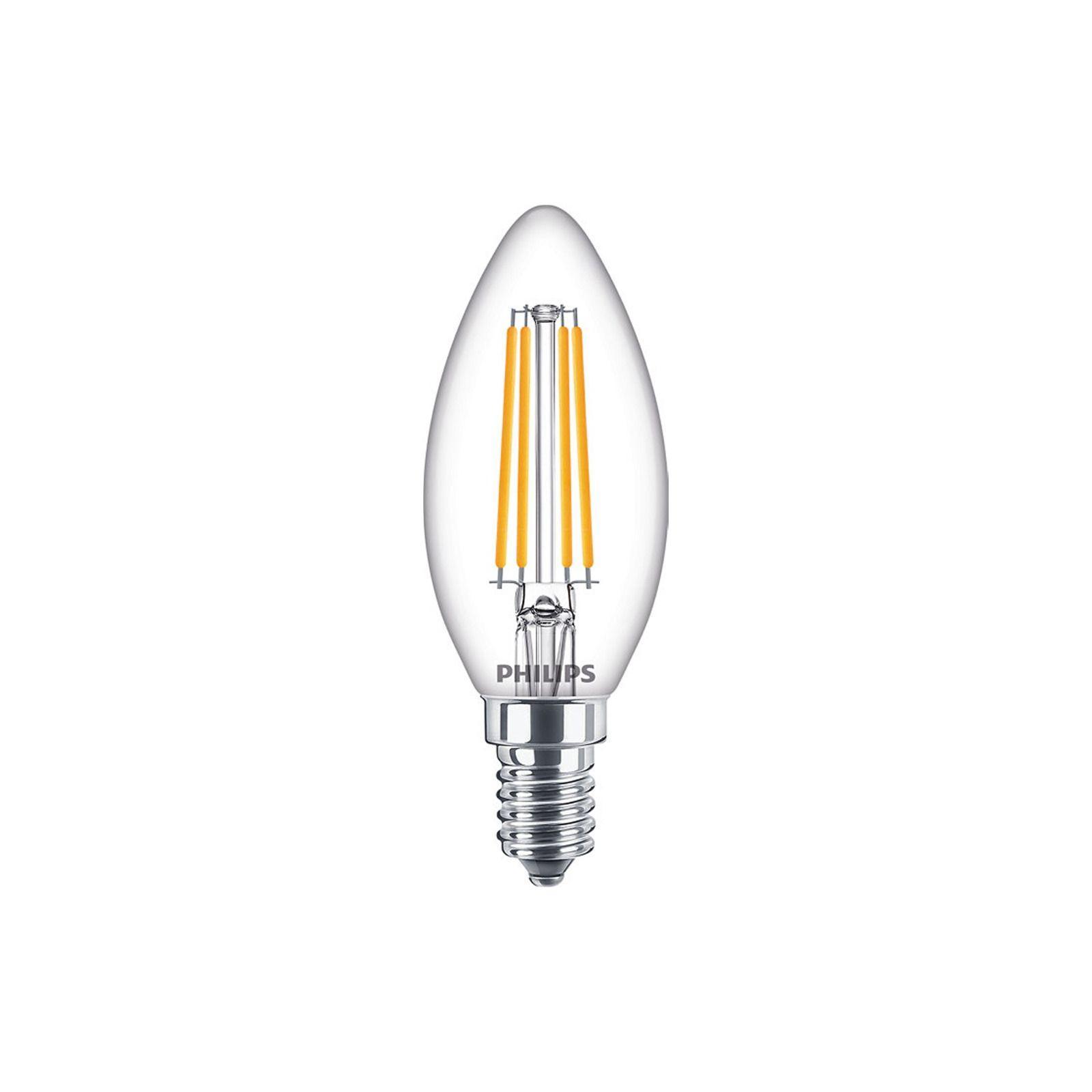 Lampadina LED a candela E14 trasparente 6.5W 4000K Philips CorePro PHILEDCAN6084G2