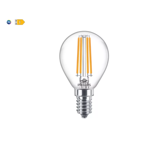 Lampadina led filamento sfera 6.5w 60w attacco e14  philedlus6014g2