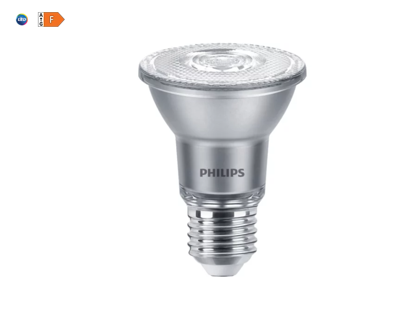 Lampadina LED Par20 attacco E27 Philips luce spot professionale