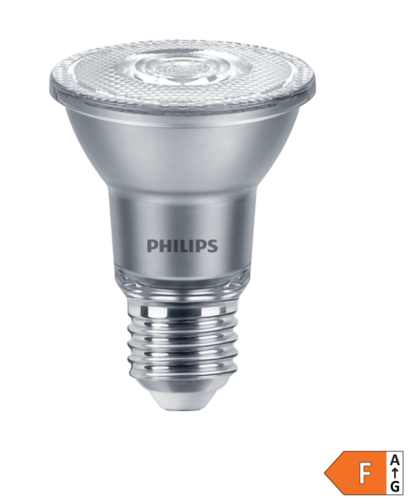 Faretto LED 6W PHILIPS Attacco E27 Luce Naturale 4000K - LPAR205094040 01