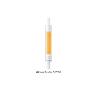 Lampada led r7s lineare 118mm 7.2w 810lm  phir7s60830g2 luce calda