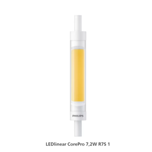 Lampadina led lineare r7s 118mm 7.2w luce neutra  phir7s60840g2