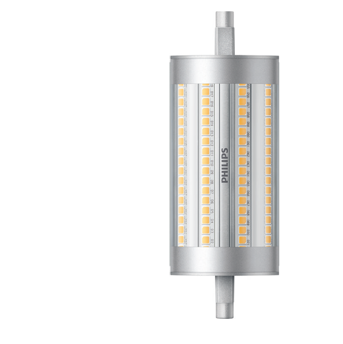 lampada led lineare philips r7s 17.5w 118mm 4000k luce naturale