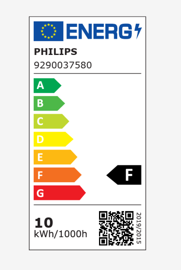 etichetta energetica lampadina led plc philips classe efficienza f