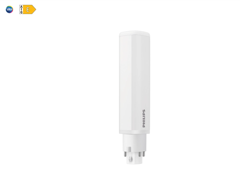 etichetta energetica lampada led philips plc 9 5w classe e efficienza energetica