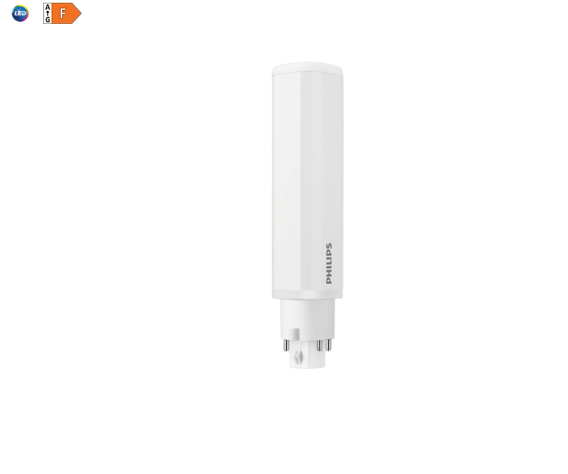 lampadina led plc philips attacco g24q2 bianca ideale per sostituzione pl c 18w risparmio energetico