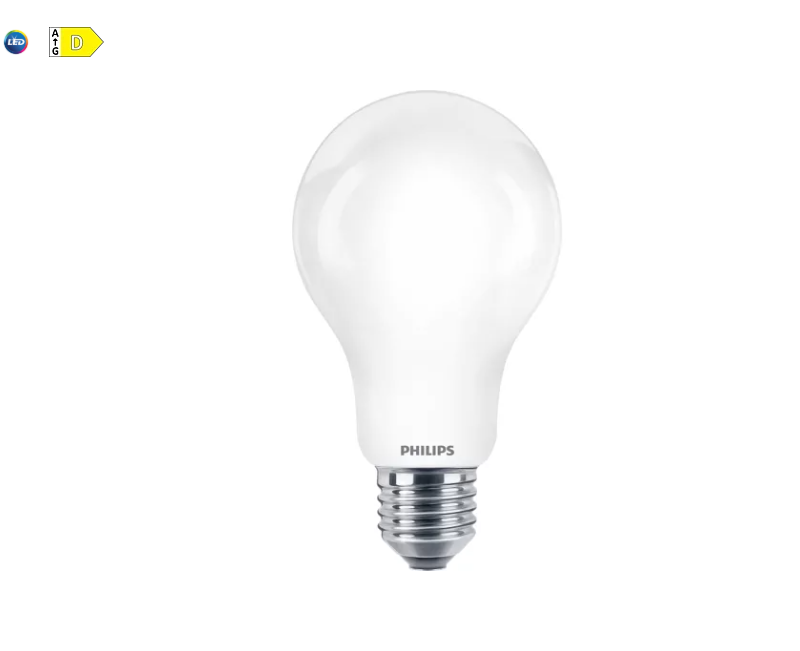 Lampadina LED Philips CorePro LED Bulb E27 A67 840 luce naturale 4000K - INCALED150840G2 01