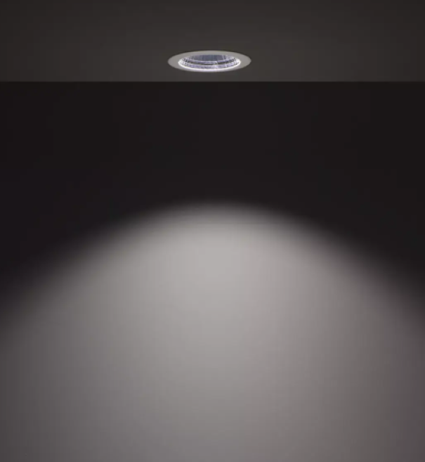 Effetto luce diffusa faretto LED da incasso IP44 bianco Decorative