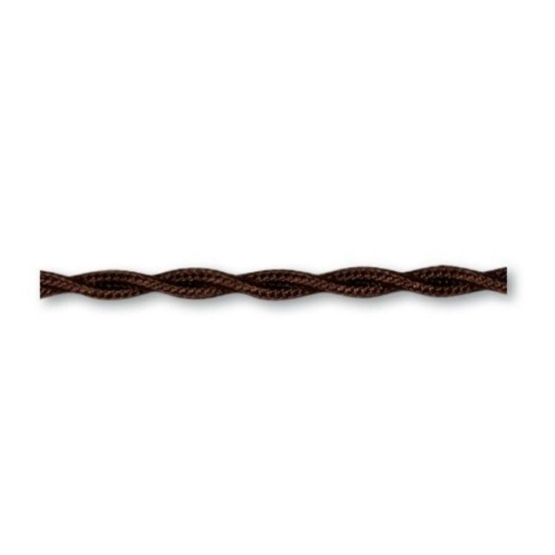 dettaglio cavo elettrico trecciato marrone Gambarelli 3x1.5mm