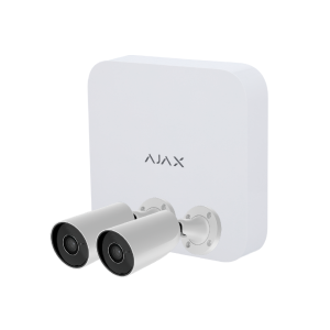 Kit videosorveglianza nvr 2 telecamere aj-nvrkit108-2xtur-n sicurezza avanzata interno esterno