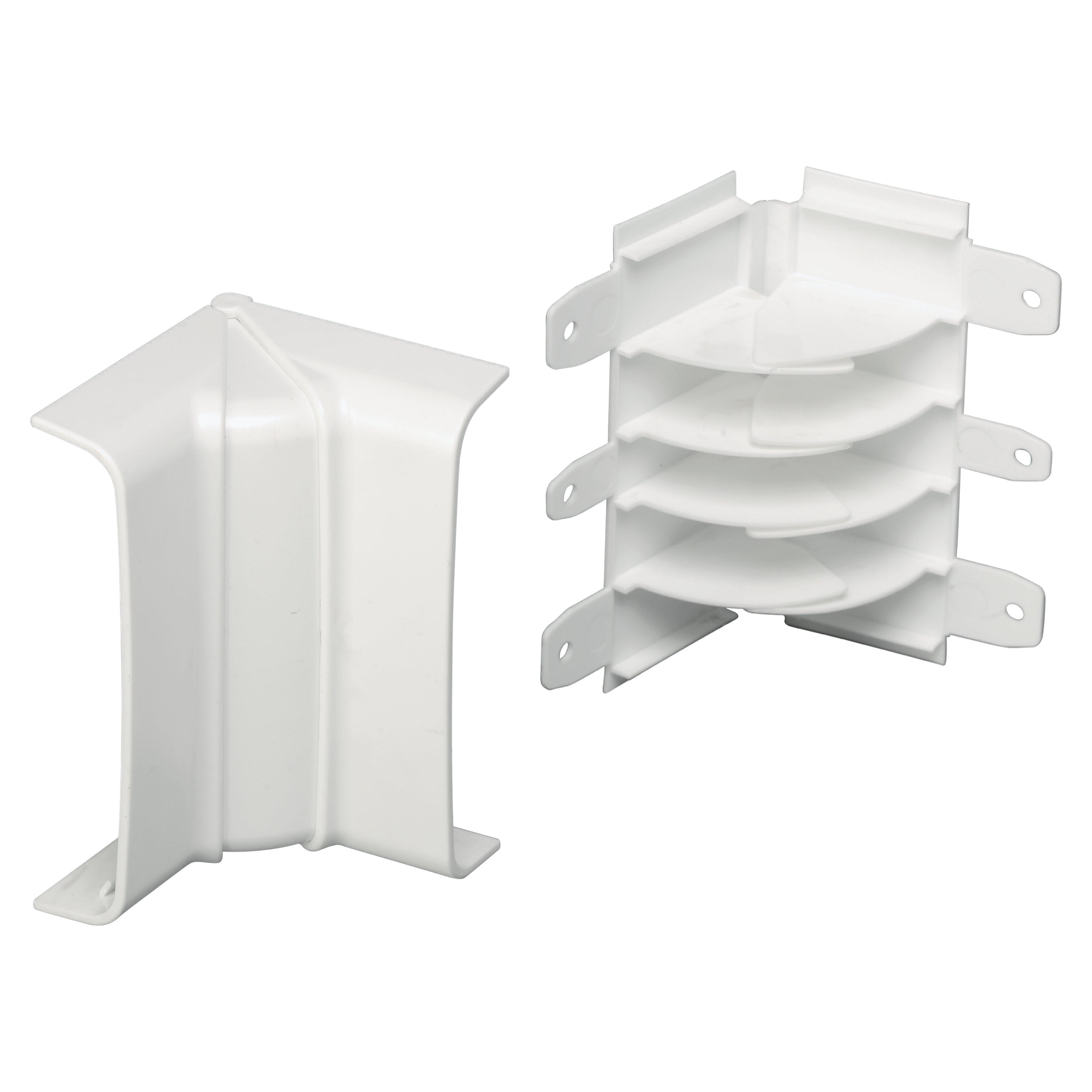 Angolo Interno Variabile 70x20 Elettrocanali Bianco - EC20003  01