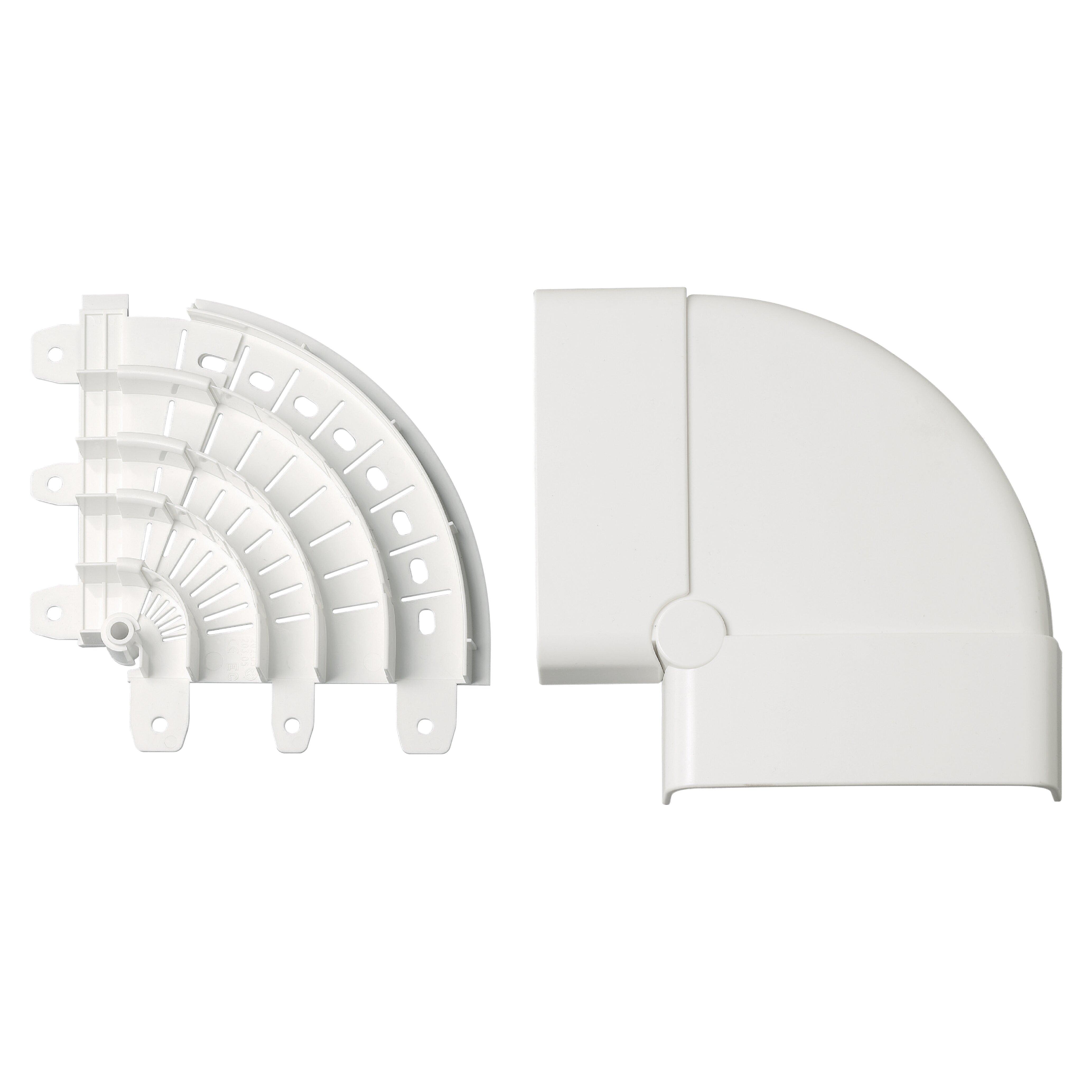  Angolo Piano Variabile Elettrocanali 70x20 Bianco - EC20005 01