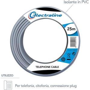 Cavo telefonico citofonico pvc 10 m 2coppie+t  - 14006