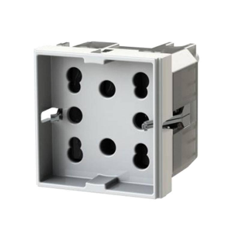 supporto scatola incasso compatibile serie Matix Magic 4BOX bianco frontale