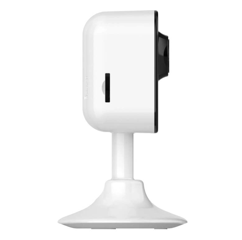 telecamera wifi da interno ezviz vista laterale con supporto