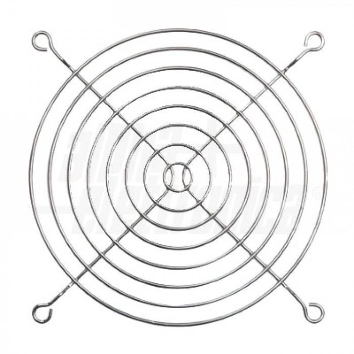 disegno tecnico griglia metallica protezione ventola 120 mm con quote