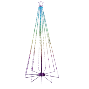 Albero natale led rgb 240cm giocoplast 14125033 luminoso esterno