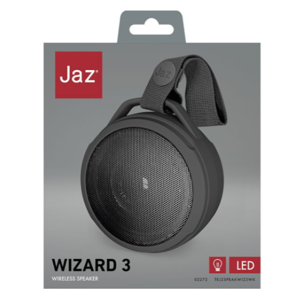 speaker wireless jaz wizard 3 nero con laccetto