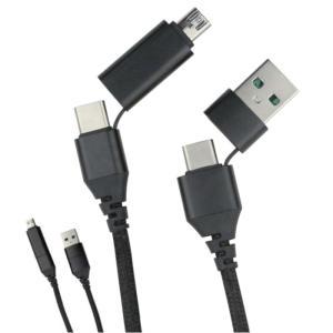 Cavo usb-c™ / usb-a / micro usb 1.2m nero - 255175