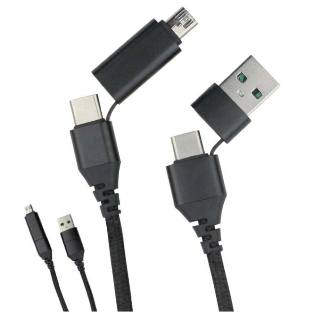 Cavo 3-in-1 IC Intracom USB-Cu2122 / USB-A / Micro USB 1.2m Nero - 255175 01