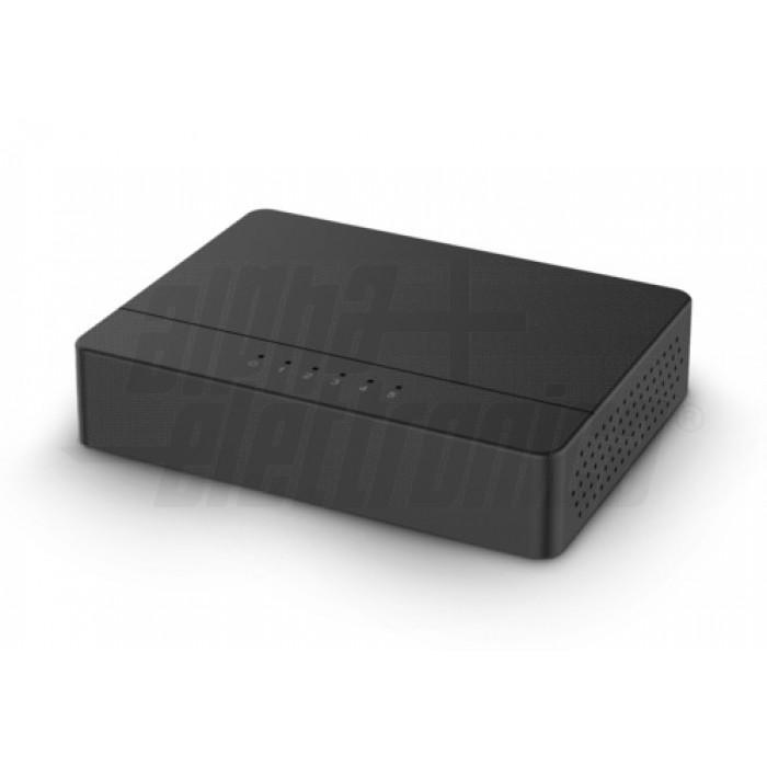 confezione switch gigabit ethernet 5 porte alpha net