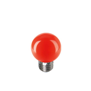 Lampadina led attacco e27 1w sfera rossa confezione 10 pezzi 5188/rss