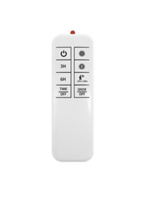 telecomando multifunzione per lampada testa palo led 25w funzioni timer e sensore