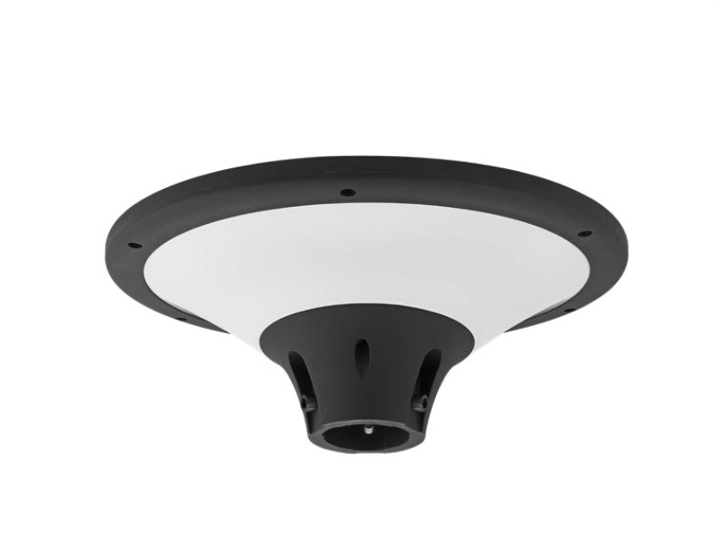 testa palo led 25w illuminazione esterno vista inclinata struttura robusta