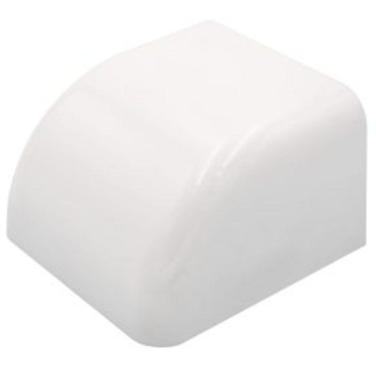 tappo terminale canalina 65x50 tecnogas bianco vista frontale