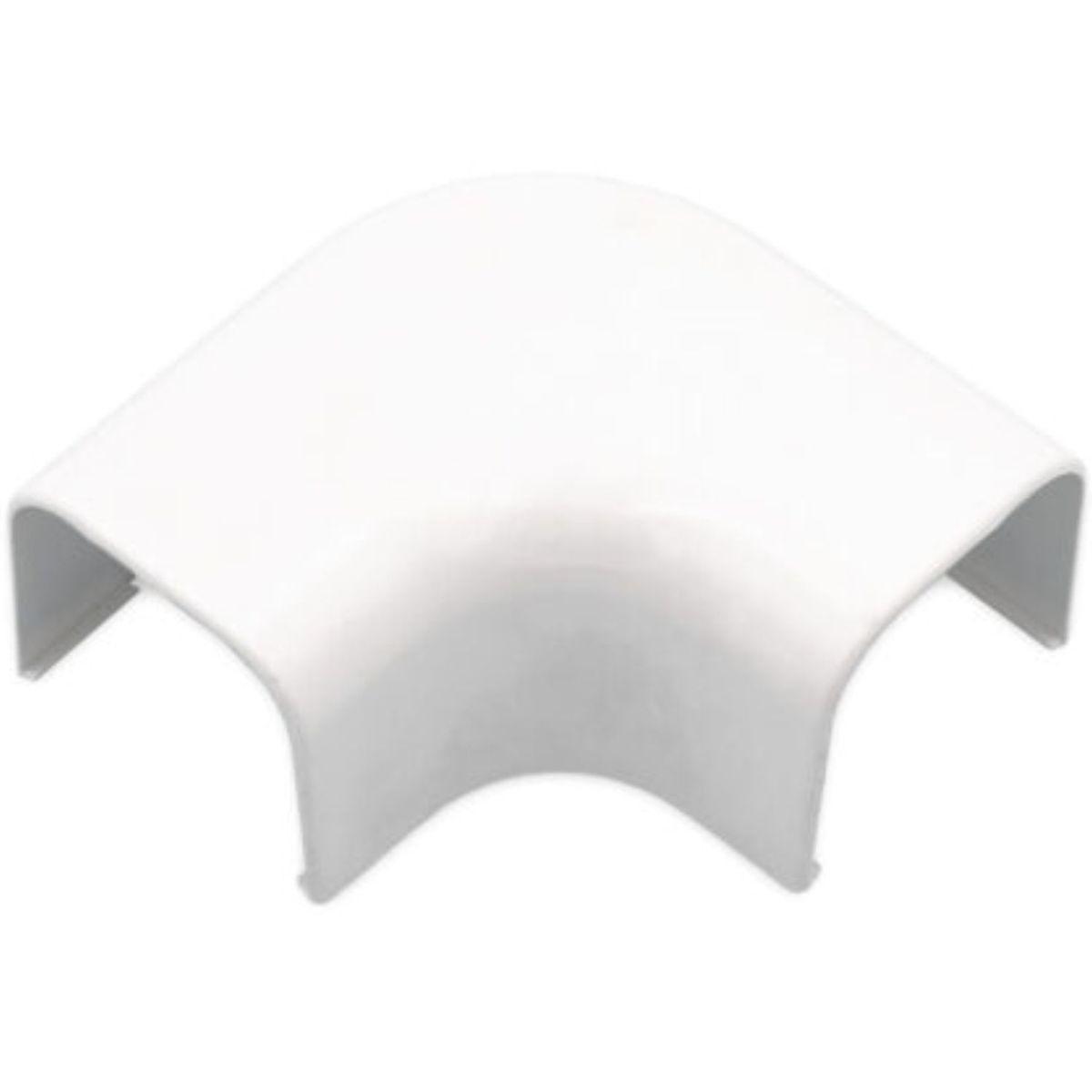 curva piana per canalina passacavi 65x50 colore bianco