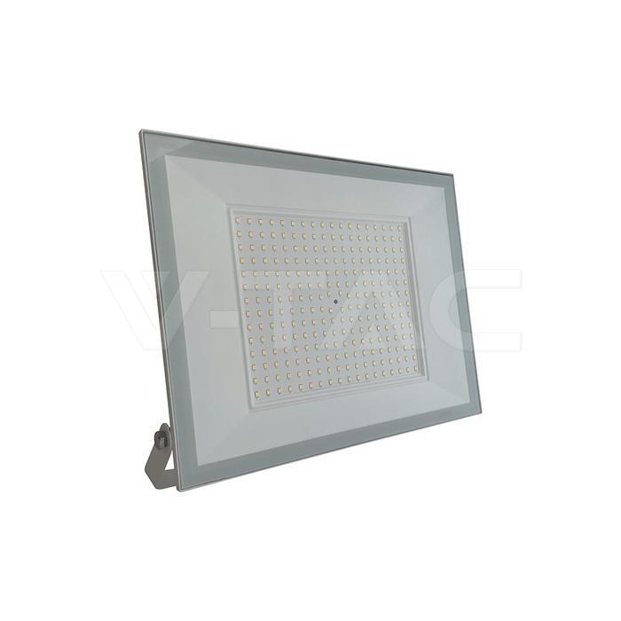 dettaglio proiettore led v-tac 200w luce neutra corpo alluminio ip65