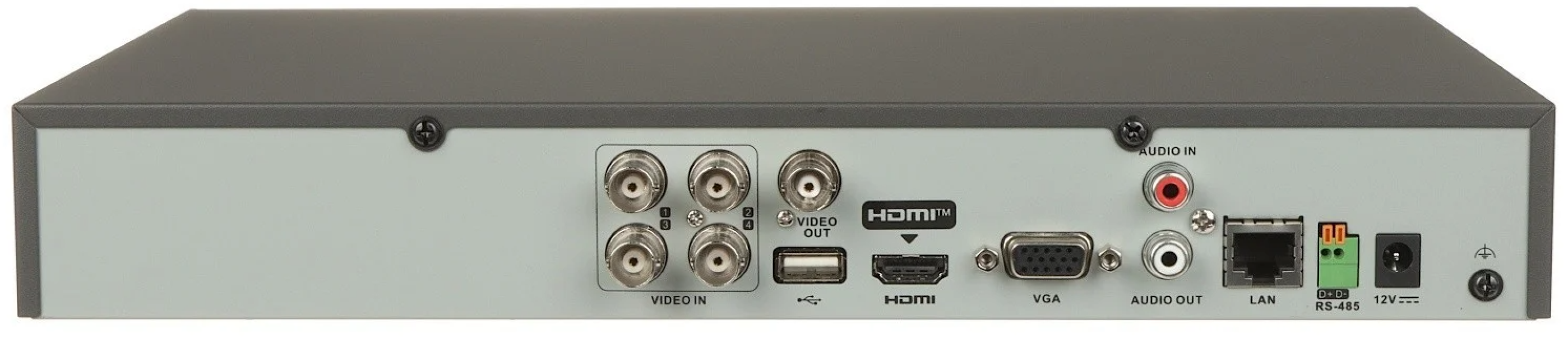 dvr hikvision da tavolo vista laterale frontale con porta usb e indicatori di stato