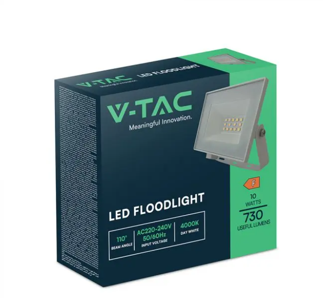 Faro LED V-TAC SMD 10W 4000K Slim E-Series IP65 con Driver Integrato - 23971 02