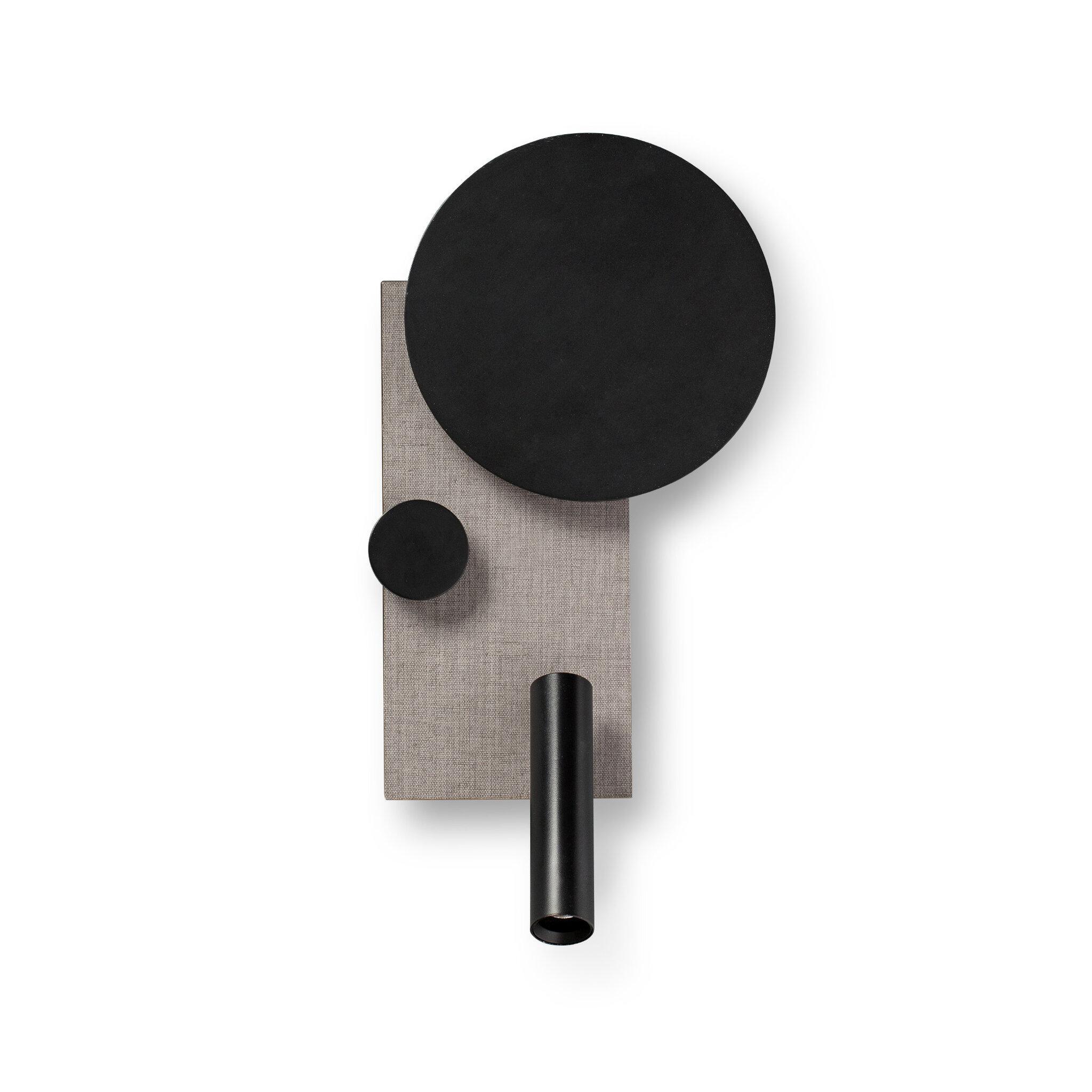 Applique Faro Barcelona KLEE da Parete Grigia Sinistra con LED Integrato - 20066 01