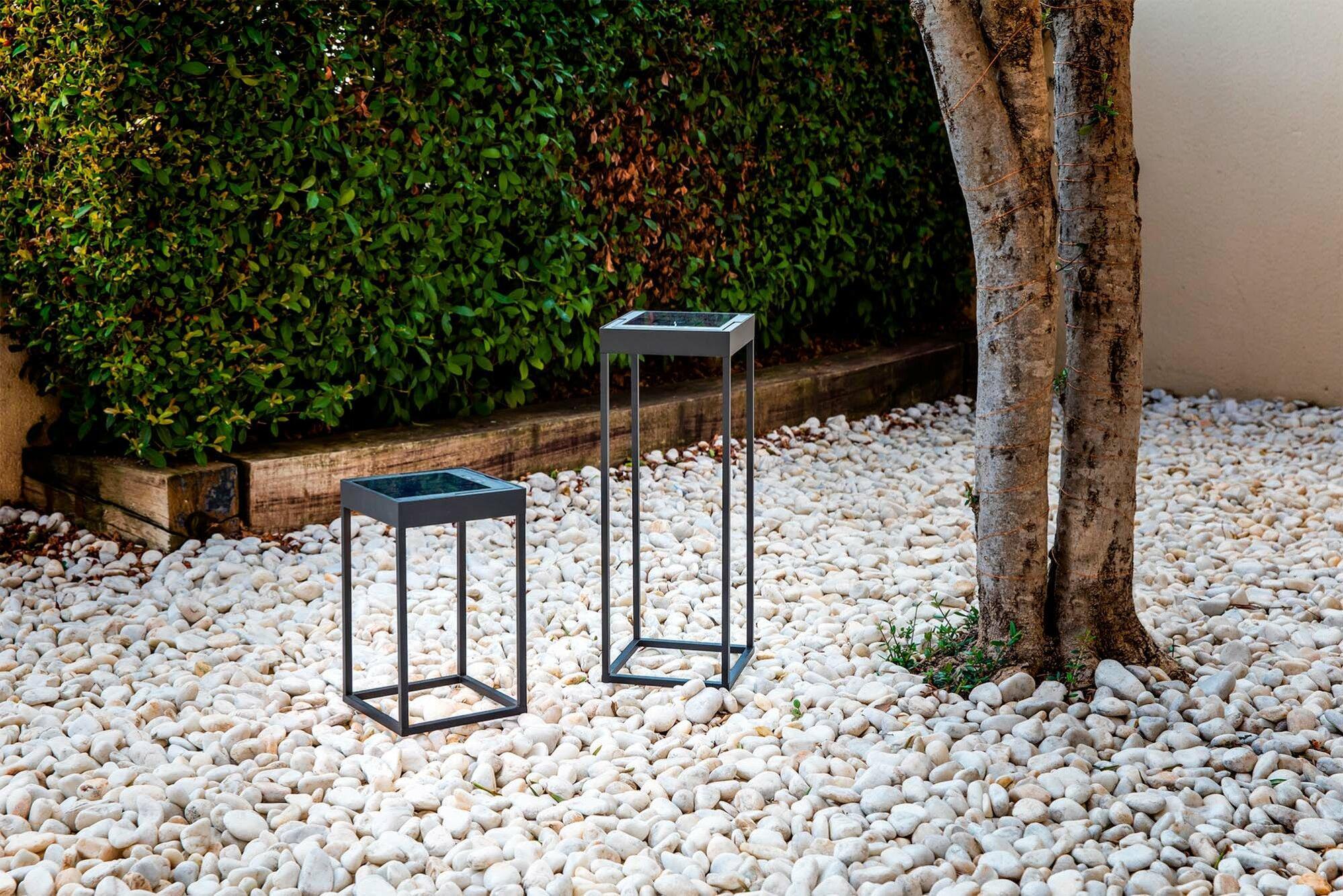 Lampada Solare Faro Barcelona KASP 500 LED da Giardino Nero H500mm Luce Calda 2700/3000K IP65 - 71913 04