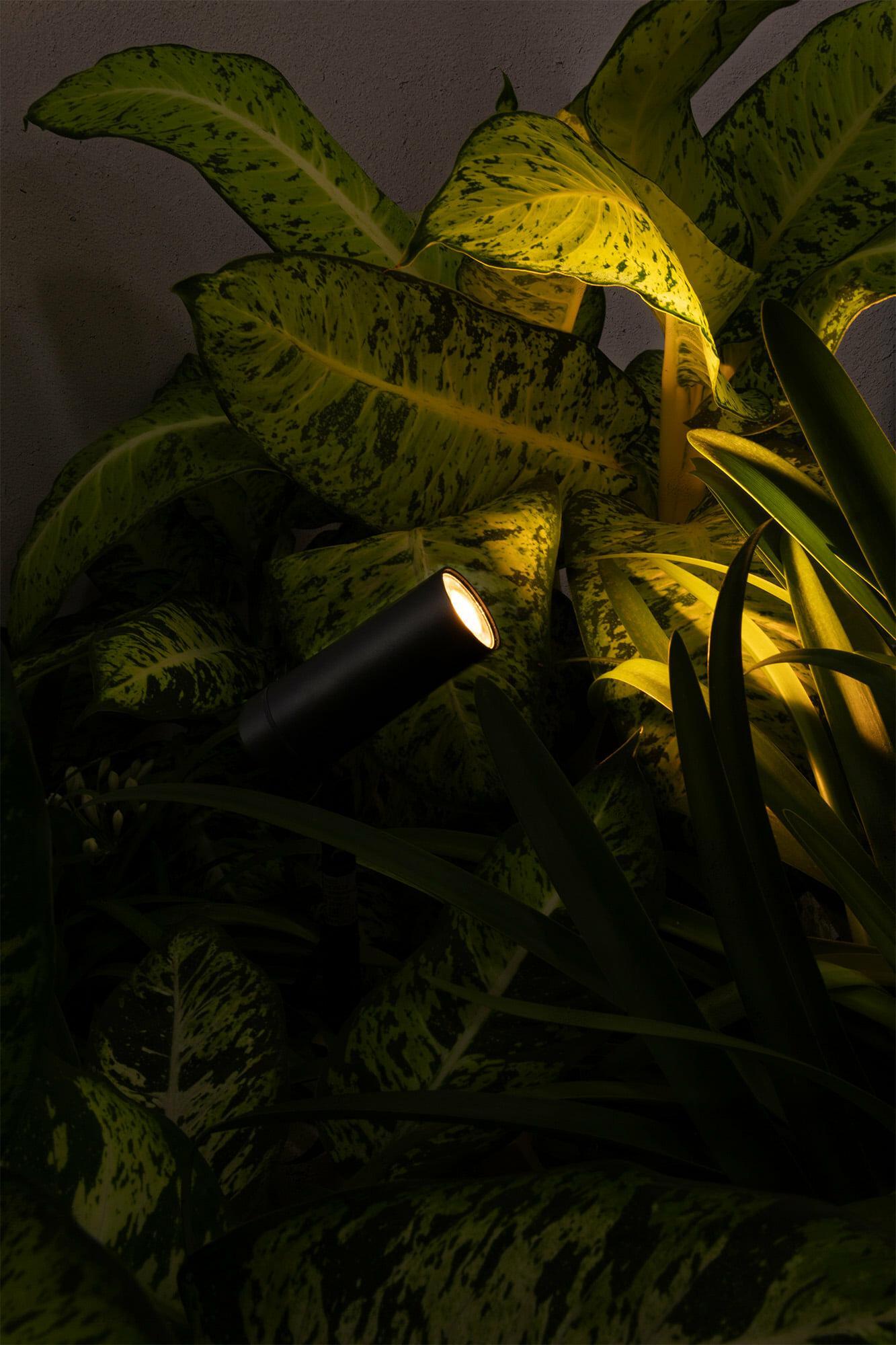 Lampada Faro Barcelona SETH 280 Picchetto da Giardino Nera H280mm  2700K -70227 02