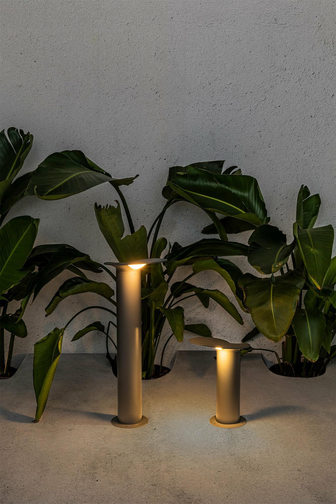 Paletto da Giardino Faro Barcelona LOTUS LED H650mm Grigio Scuro 3000K - 71225 02