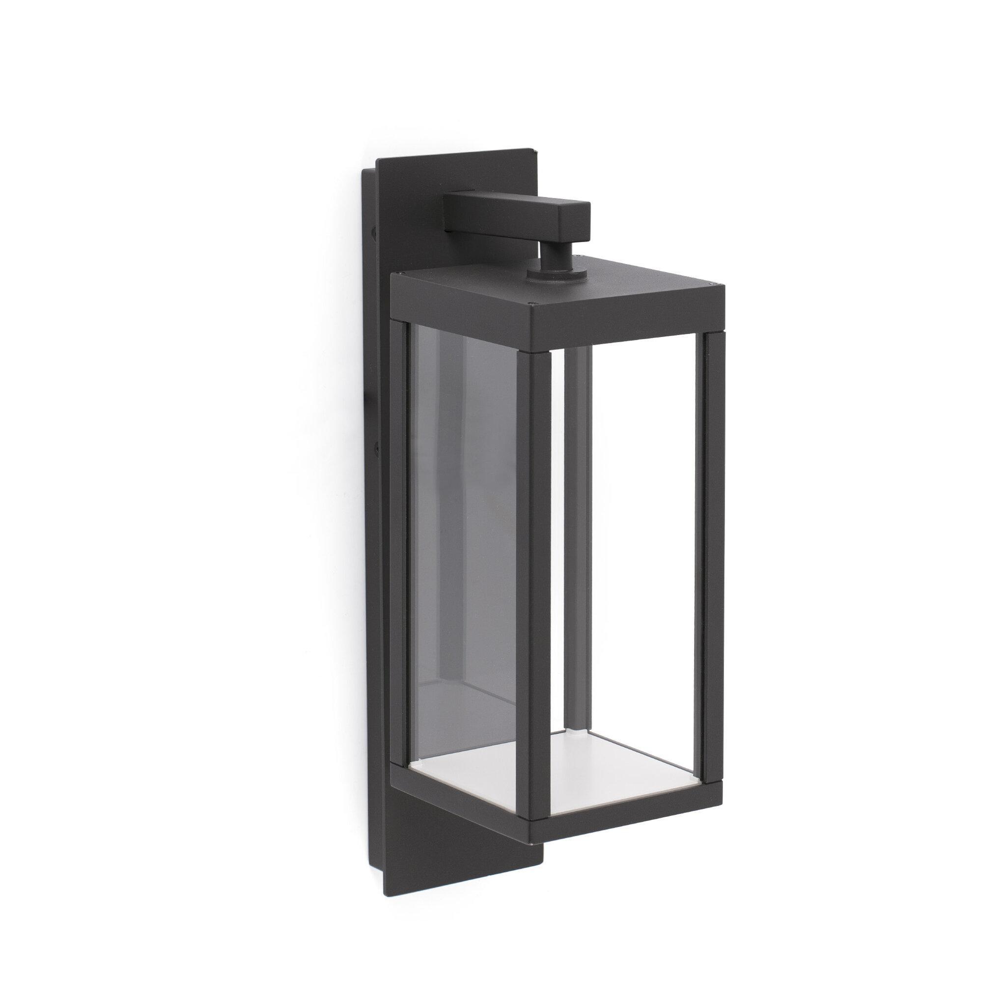Applique Faro Barcelona KERALA da Parete da Esterno Grigio Scuro 3000K - 74453 02