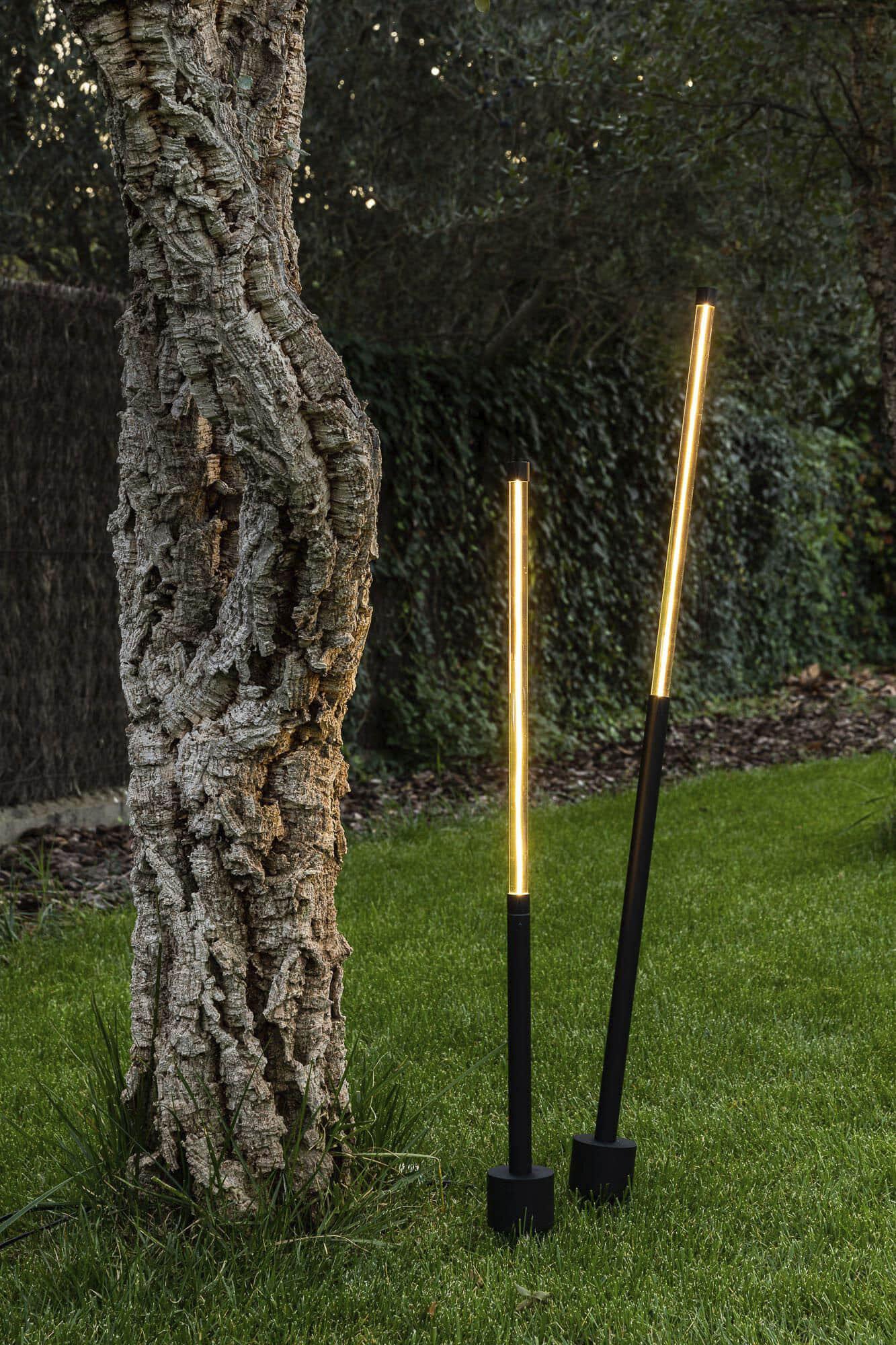 Lampada a Picchetto Faro Barcelona BAMBOU 1268 Nero con LED Integrato 2700K IP65 - 75557 04