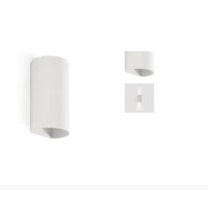 Applique da parete rigata bianca 2 luci gu10  40542