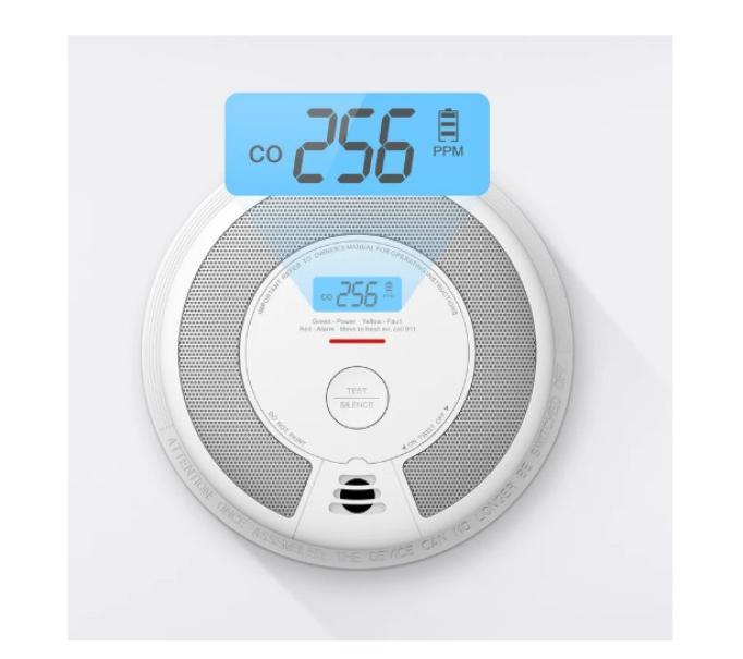 rilevatore combinato fumo e monossido con display lcd integrato per sicurezza domestica
