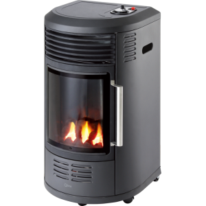 Stufa a gas 3,4kw colore nero gh8034r
