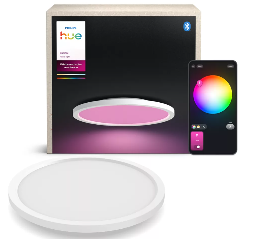 Pannello LED Philips Hue Surimu Smart Bianco u00d839,5 cm White and Color Ambiance - 304459400 01