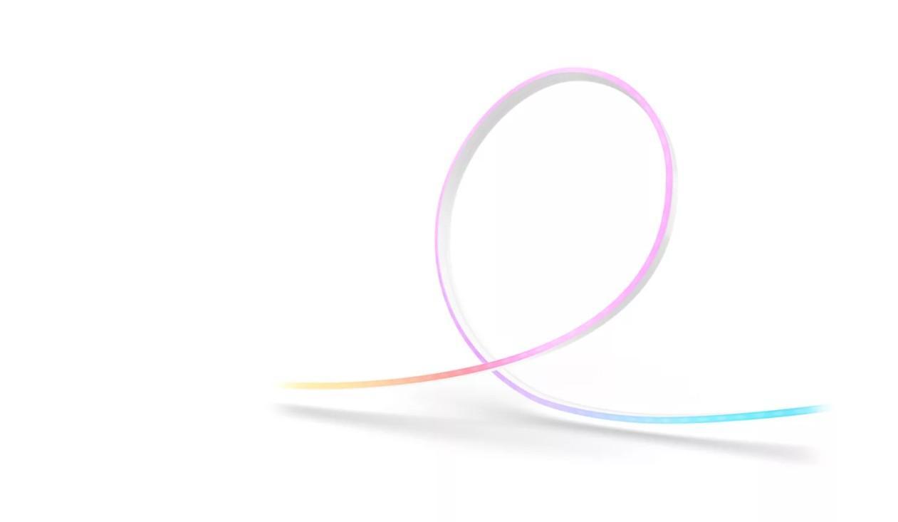 striscia led neon flex 5m philips hue con effetto color gradient multicolore