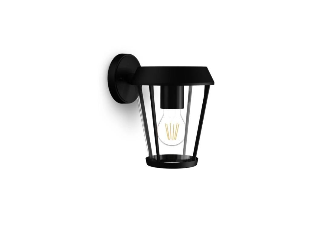lampada da muro esterno nera Philips Consumer per illuminazione outdoor con attacco E27