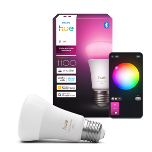 Lampadina led smart e27 multicolore 1100lm philips 36406600 controllo app